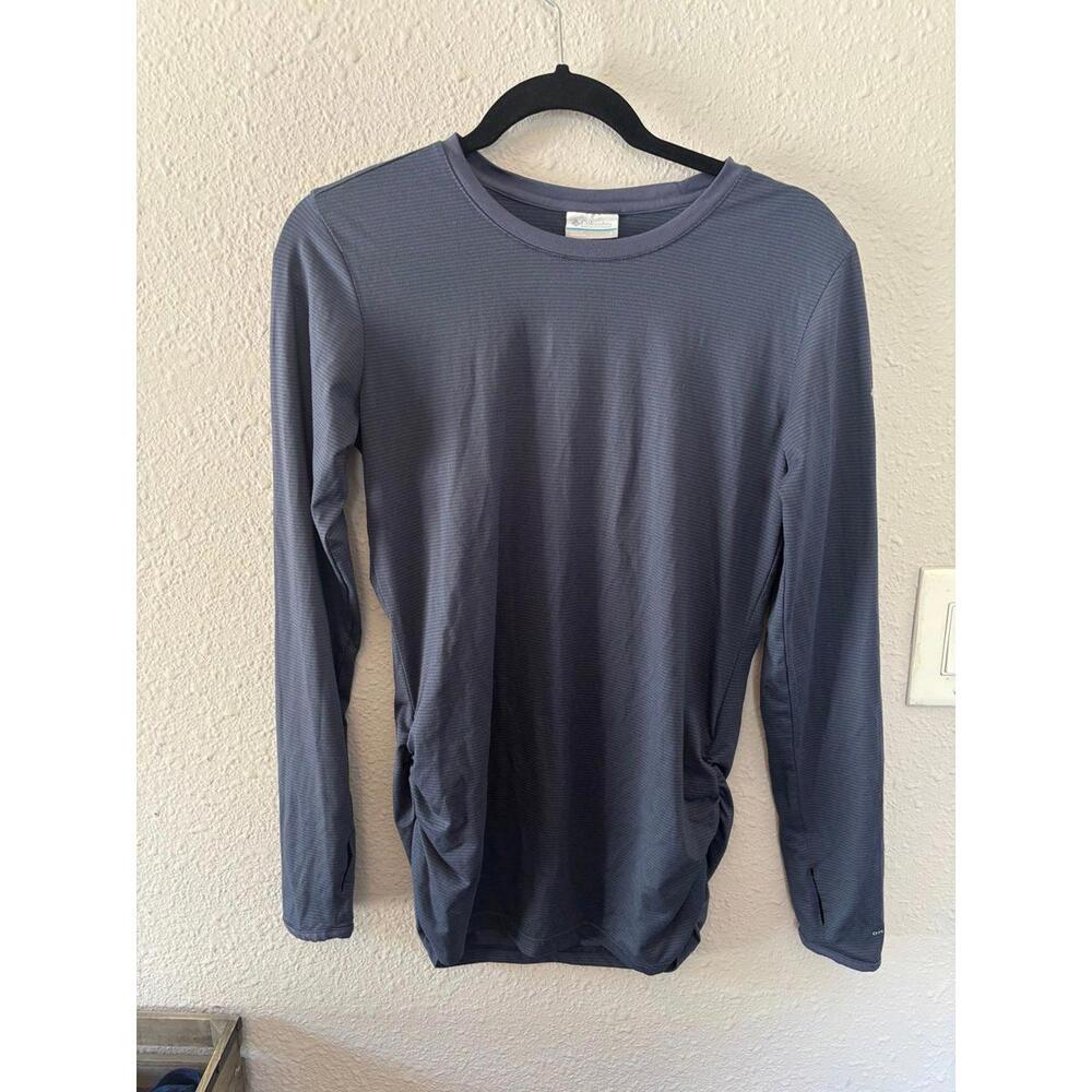 Columbia blue striped maternity long sleeve size S